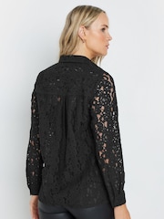 Long Tall Sally Black Lace Shirt - Image 2 of 6