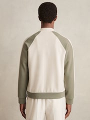 Reiss Pelham Interlock Colour-Block Bomber Jacket - Imagen 5 de 7