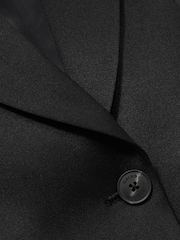 Черный - Reiss Millie Single-Breasted Peak-Lapel Tailored Blazer - Image 6 of 6