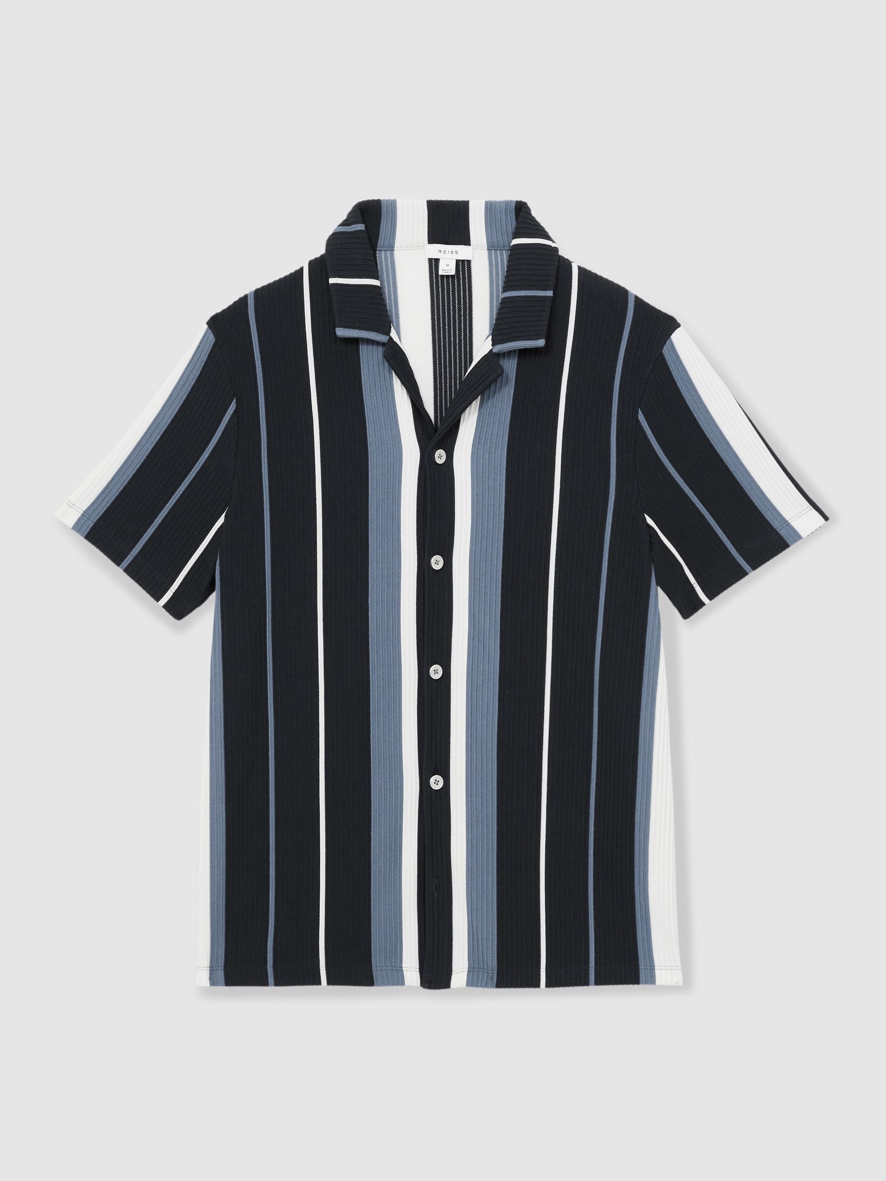 Next：日本 Reiss Albers ストライプ キューバカラー シャツ