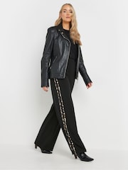 Long Tall Sally Black Side Stripe Trousers - Image 1 of 6