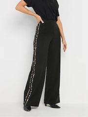 Long Tall Sally Black Side Stripe Trousers - Image 2 of 6