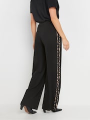 Long Tall Sally Black Side Stripe Trousers - Image 3 of 6