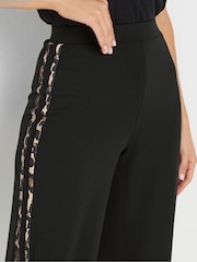Long Tall Sally Black Side Stripe Trousers - Image 5 of 6