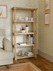 Laura Ashley Oak Wellington Open Single Bookcase - Image 1 of 4