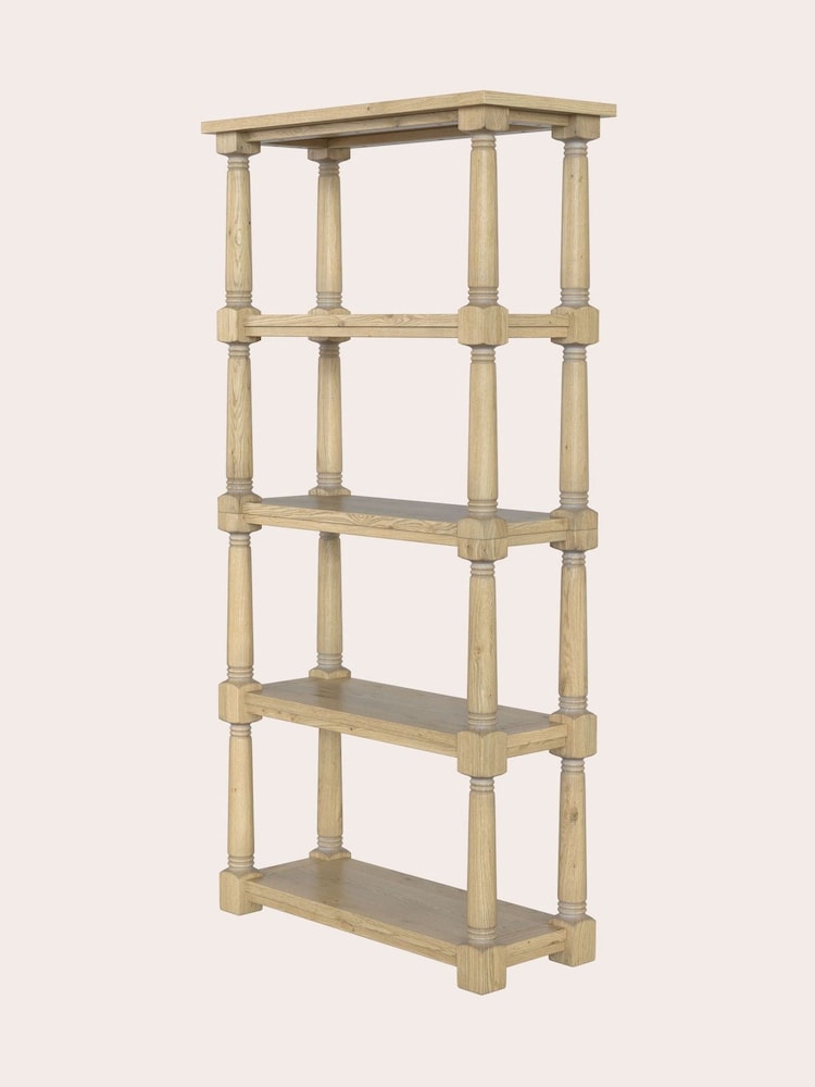 Laura Ashley Oak Wellington Open Single Bookcase - Image 4 of 4