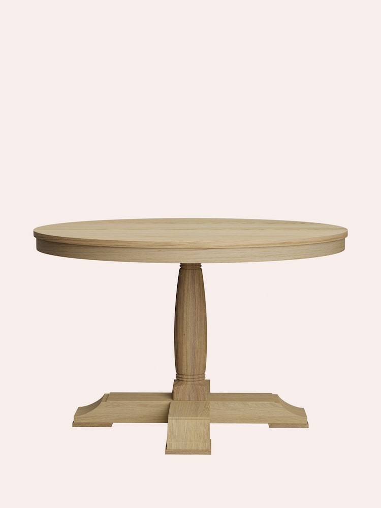 Laura Ashley Oak Wellington Round Dining Table - Image 2 of 5
