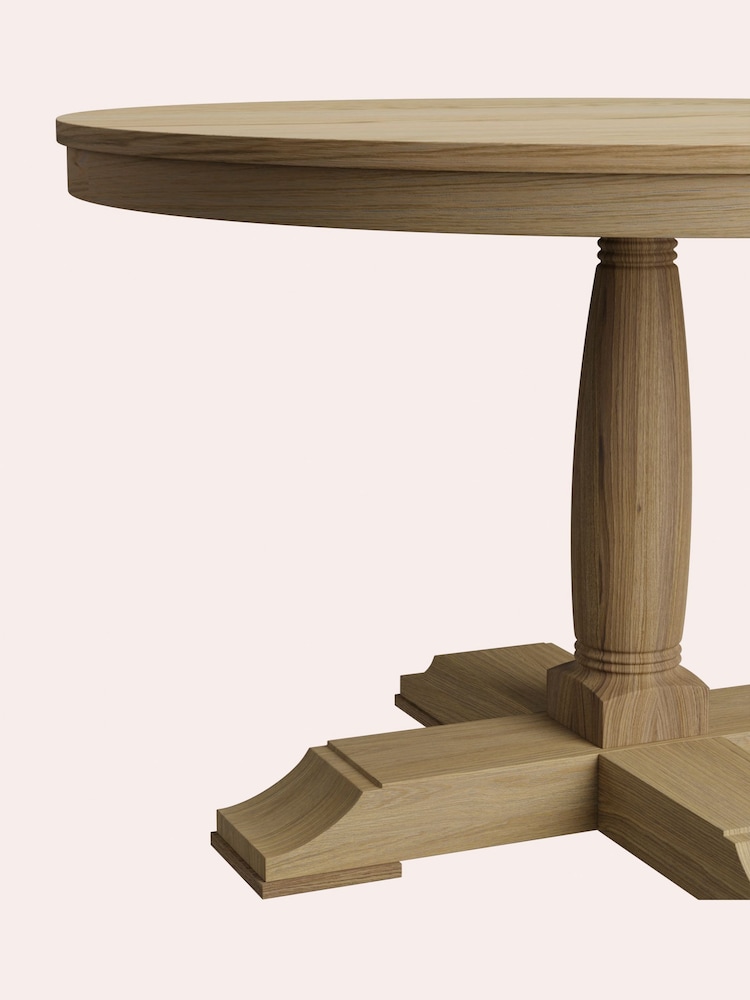 Laura Ashley Oak Wellington Round Dining Table - Image 5 of 5