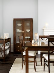 Laura Ashley Dark Chestnut Balmoral 6-8 Seater Extending Dining Table - Image 1 of 4