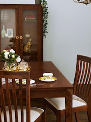 Laura Ashley Dark Chestnut Balmoral 6-8 Seater Extending Dining Table - Image 2 of 4