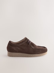 Brown Suede Apron Shoes - Image 2 of 5