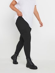 Yours Curve Black Cargo Leggings - Image 1 of 5