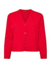 Yours Curve Red Limited Collection Button Through Cardigan - Image 5 of 5
