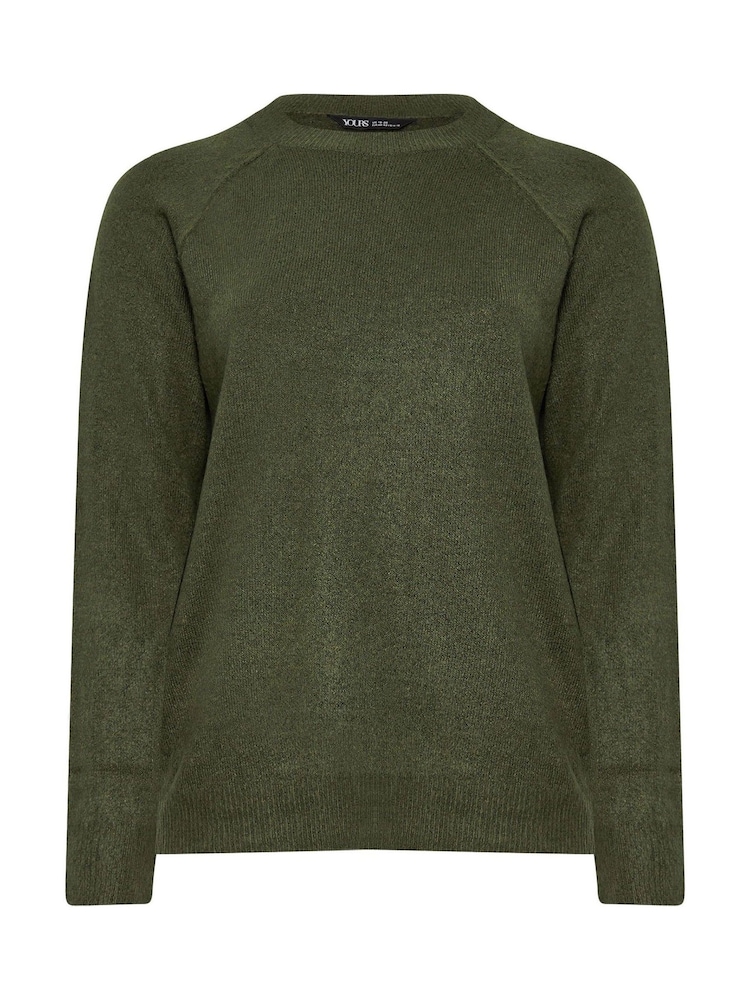 Yours Curve Green Seam Detail Jumper - Image 5 of 5