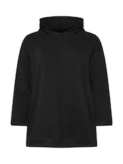 Yours Curve Black Oversized Hoodie - Image 5 of 5