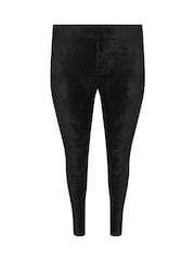 Yours Curve Black Corduroy Leggings - Image 5 of 5
