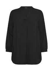 Yours Curve Black Textured Tunic - Image 5 of 5
