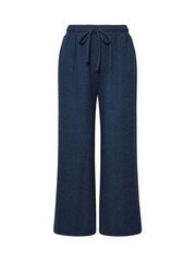 Yours Curve Blue Soft Touch Ribbed Trousers - Image 5 of 5