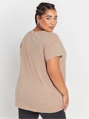 Yours Curve Pink Stud Embellished Star T-Shirt - Image 3 of 5