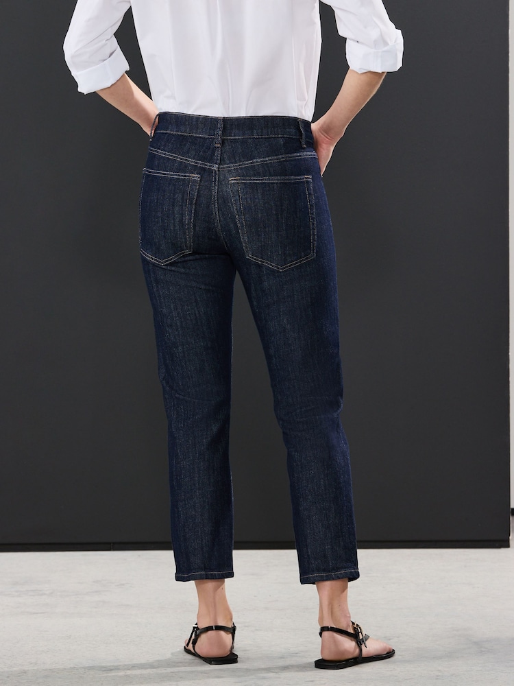 Rinse - Authentic Denim Cropped Capri Jeans - Image 3 of 6