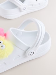 White Fluffy Monster Clogs - Image 5 of 5
