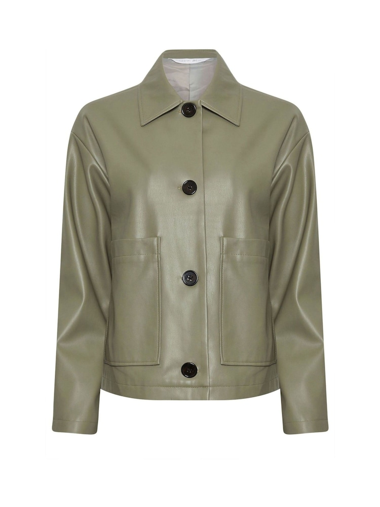 Chaqueta con bolsillo de piel sintética de PixieGirl Petite - Imagen 5 de 5 Chaqueta con bolsillo de piel sintética de PixieGirl Petite - Imagen 5 de 5