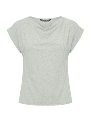 PixieGirl Petite – geripptes Top mit Wasserfallausschnitt - Bild 5 von 5