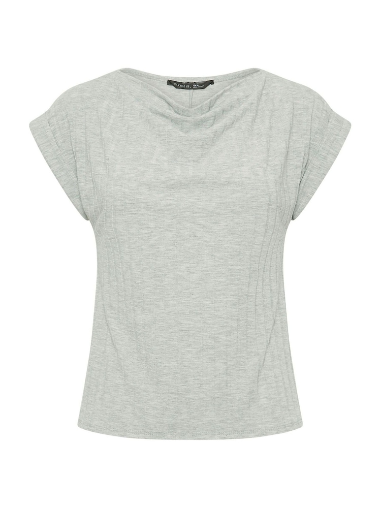 PixieGirl Petite – geripptes Top mit Wasserfallausschnitt - Bild 5 von 5