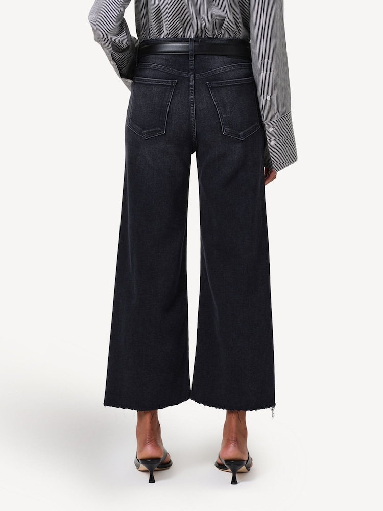 Citizens of Humanity Black Lyra Wide Leg Crop Jeans - Image 2 of 6