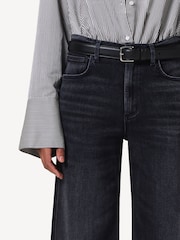 Citizens of Humanity Black Lyra Wide Leg Crop Jeans - Image 5 of 6