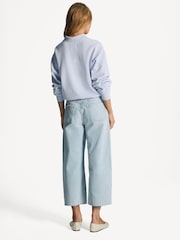 Citizens of Humanity Sailor Blue Ayla Raw Hem Relaxed Crop Jeans - Image 3 of 4