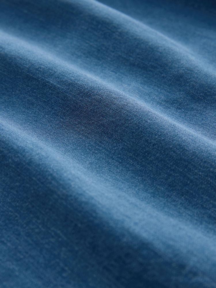 Blue Cornelli Strappy Lightweight Denim Maxi Dress - Image 7 of 7