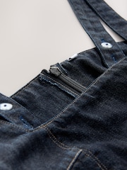 Rinse Corset Fit and Flare Square Neck Tencel Denim Dress - Image 3 of 3
