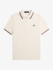 قميص بولو بحافة مزدوجة من Fred Perry  - صورة 1 من 3