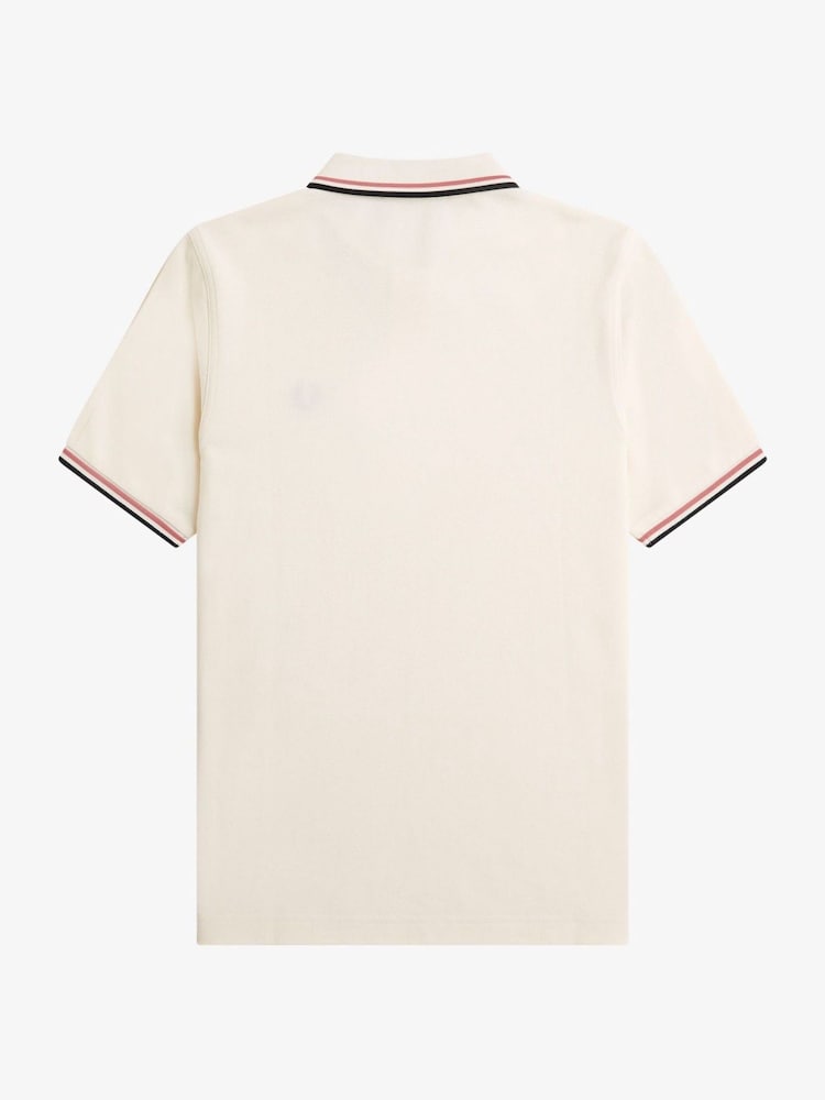 قميص بولو بحافة مزدوجة من Fred Perry  - صورة 2 من 3