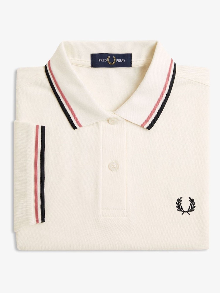 قميص بولو بحافة مزدوجة من Fred Perry  - صورة 3 من 3