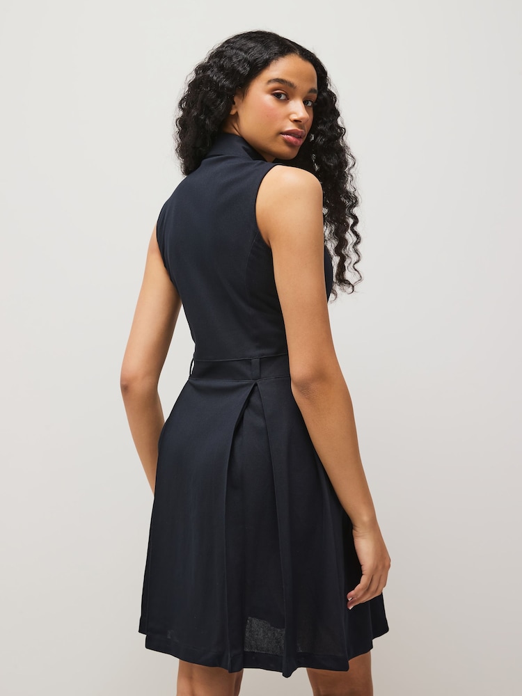 Fred Perry Texture Front Knitted Dress - Image 2 of 6