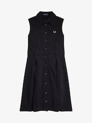Fred Perry Texture Front Knitted Dress - Image 5 of 6
