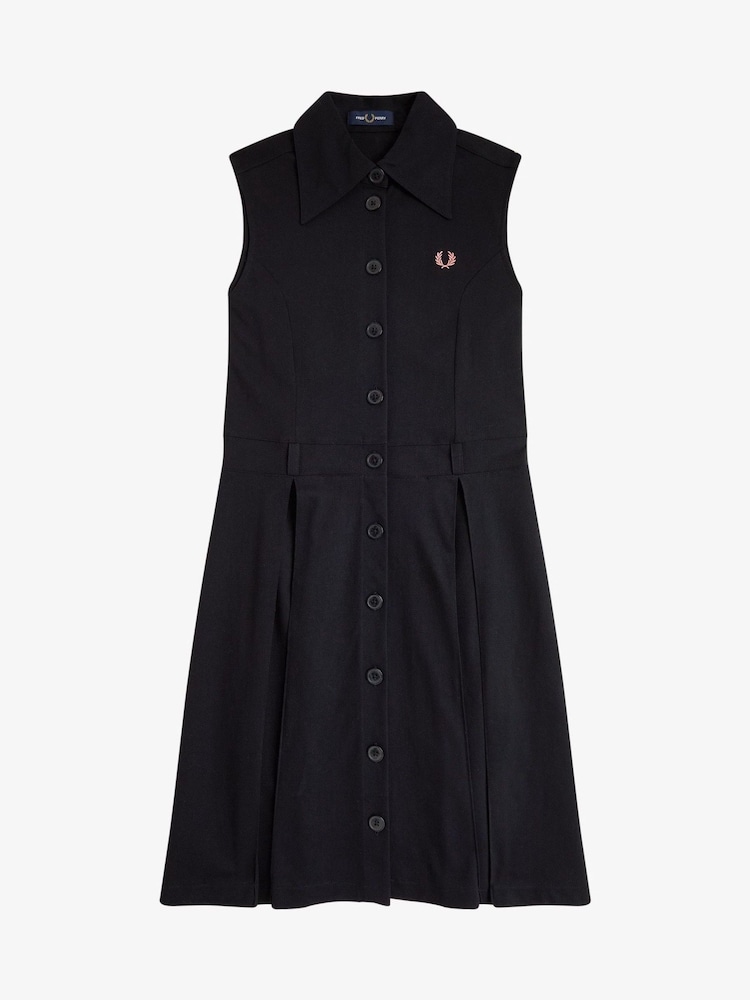 Fred Perry Texture Front Knitted Dress - Image 5 of 6
