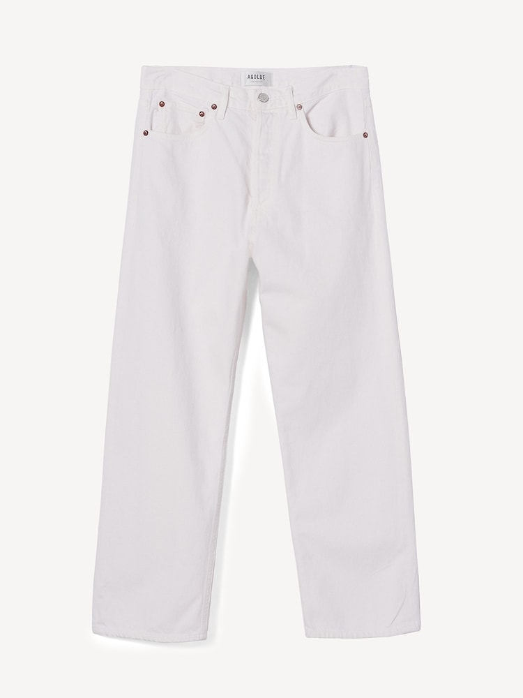 AGOLDE Fortune Cookie 90's Crop Wash Mid Rise Straight Jeans - Image 7 of 7
