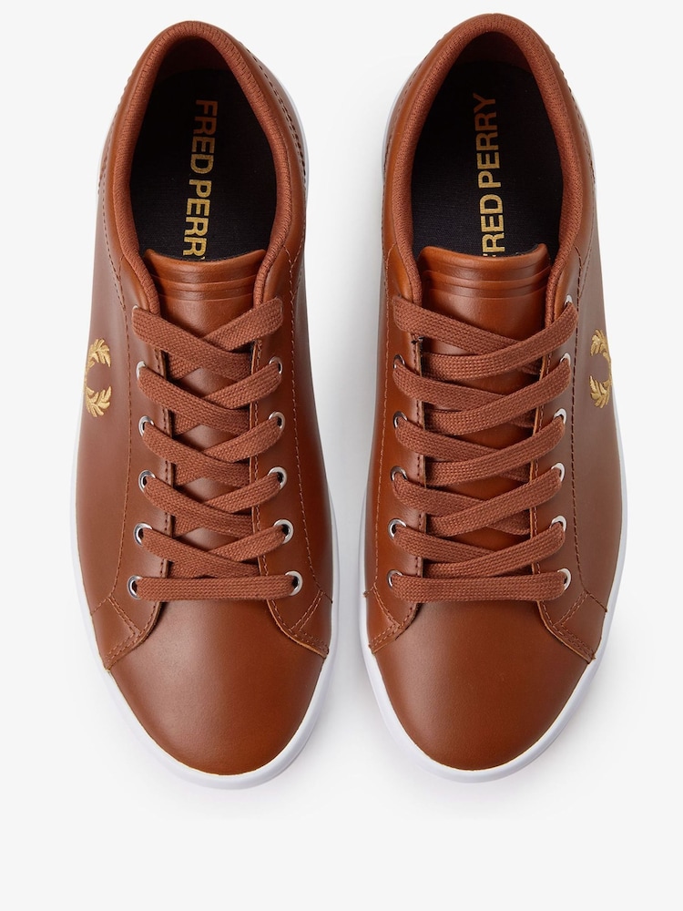 Fred Perry Baseline Lear Trainers - Image 4 of 4