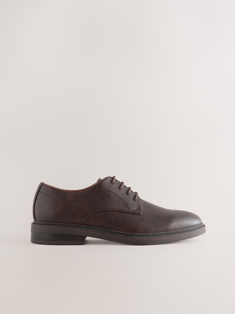 Brown Smart Casual Derby Shoes - Image 2 of 5