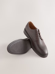 Brown Smart Casual Derby Shoes - Image 3 of 5