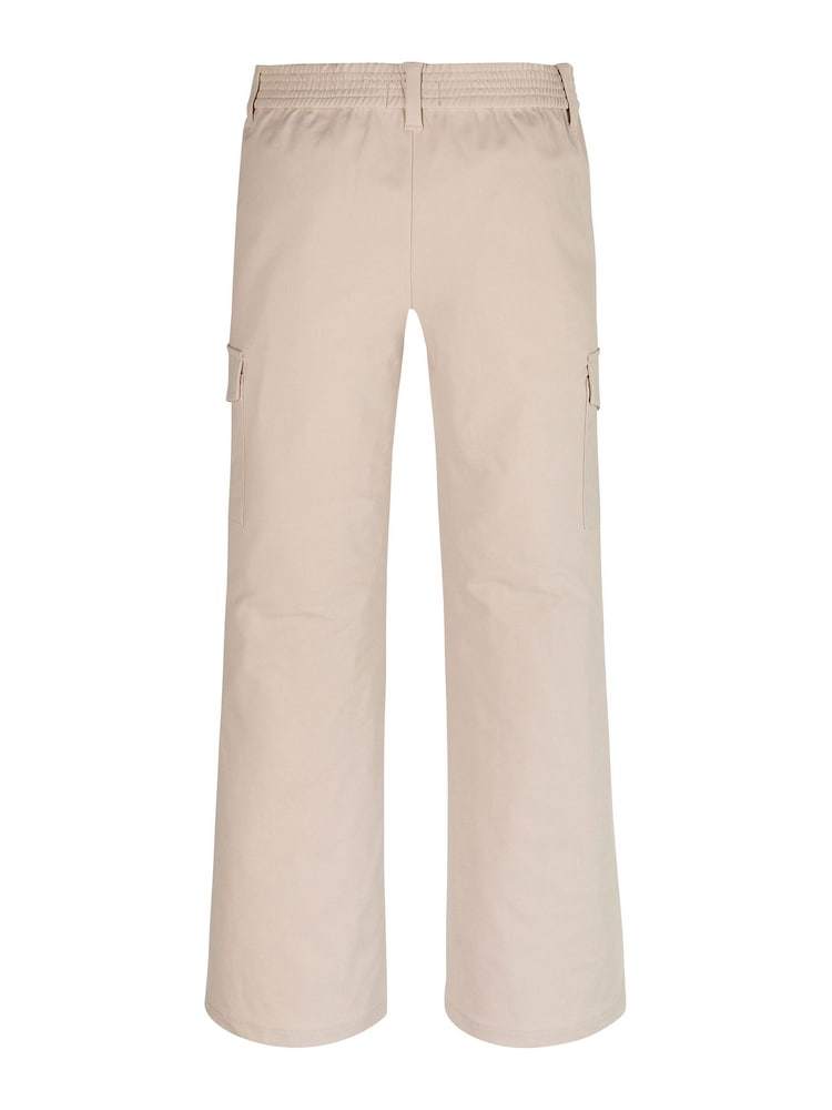 Calvin Klein Natural Flared Cargo Trousers - Image 2 of 2