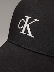 Черный - Calvin Klein Monogram Embroidered Cap - Изображение 3 из 4