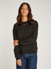 Calvin Klein Black Crew Neck Sweatshirt - Image 1 of 7
