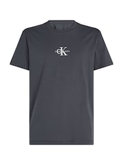 Calvin Klein Metallic Monologo 100% Cotton T-Shirt - Image 5 of 6