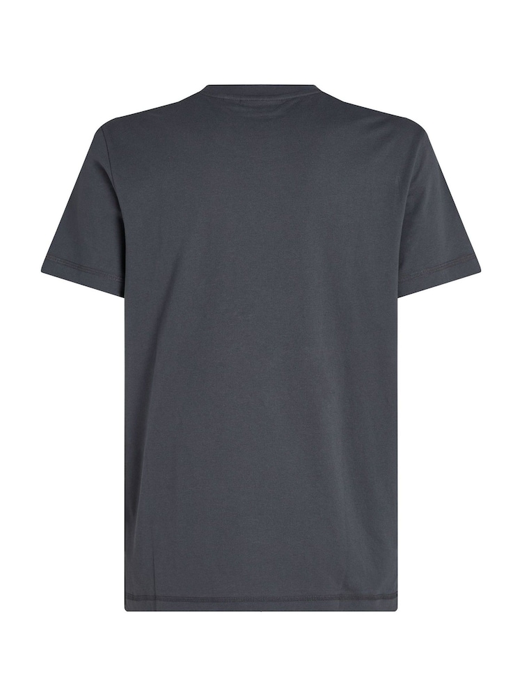 Calvin Klein Metallic Monologo 100% Cotton T-Shirt - Image 6 of 6