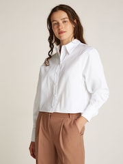 Calvin Klein White Soft 100% Cotton Modern Shirt - Image 1 of 7