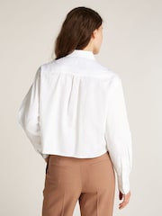 Calvin Klein White Soft 100% Cotton Modern Shirt - Image 2 of 7